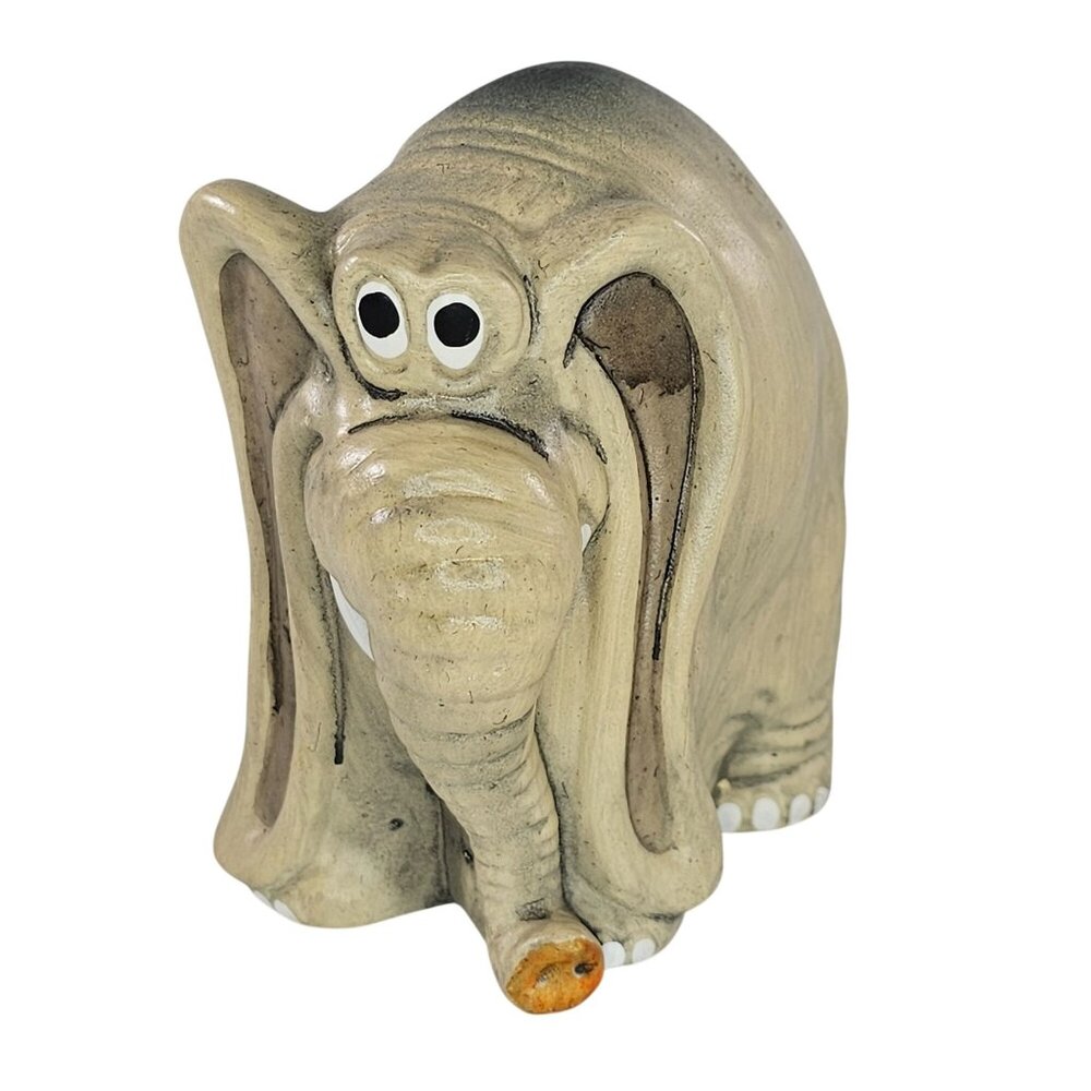 Vintage Josef Originals Elephant Figurine Japan Silly Goofy Anthropomorphic